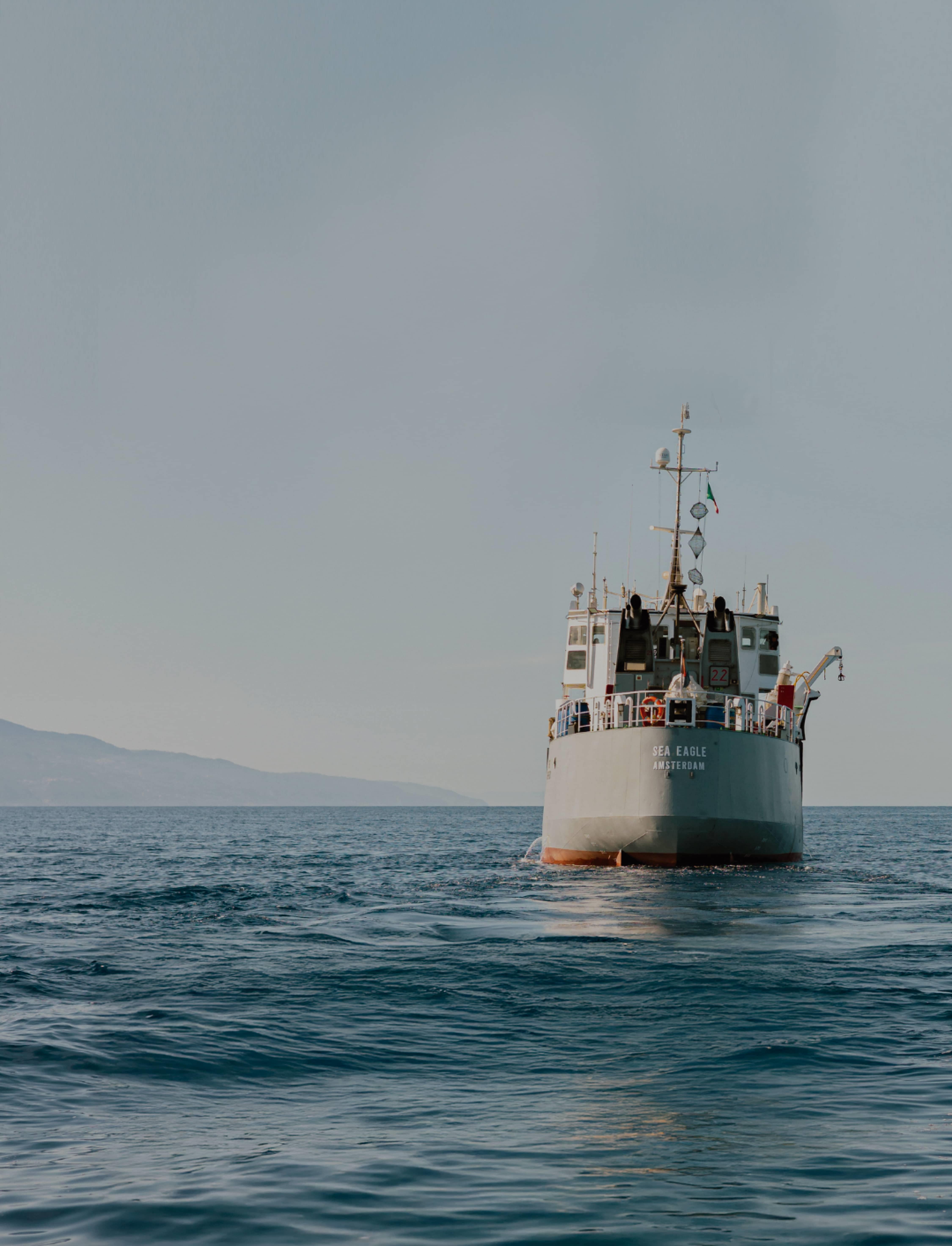 A Sea Shepherd ship at sea